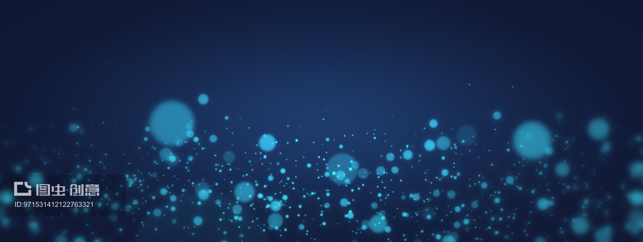 藍色風暴科技 抽象圓點粒子背景中的數字風暴
